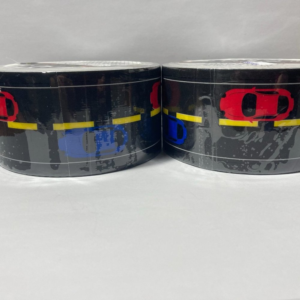 Red & Blue Cars on a Street Decorative Duct Tape